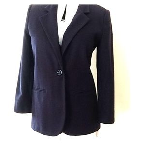 Sag harbor petite navy blue wool Blazer